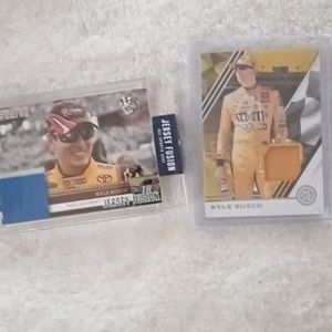 Kyle Busch race used swatch cards
